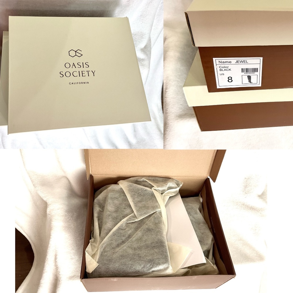 BLACK OASIS SOCIETY JEWEL KNEE HIGH SEQUIN BOOTS - Picture 15 of 15